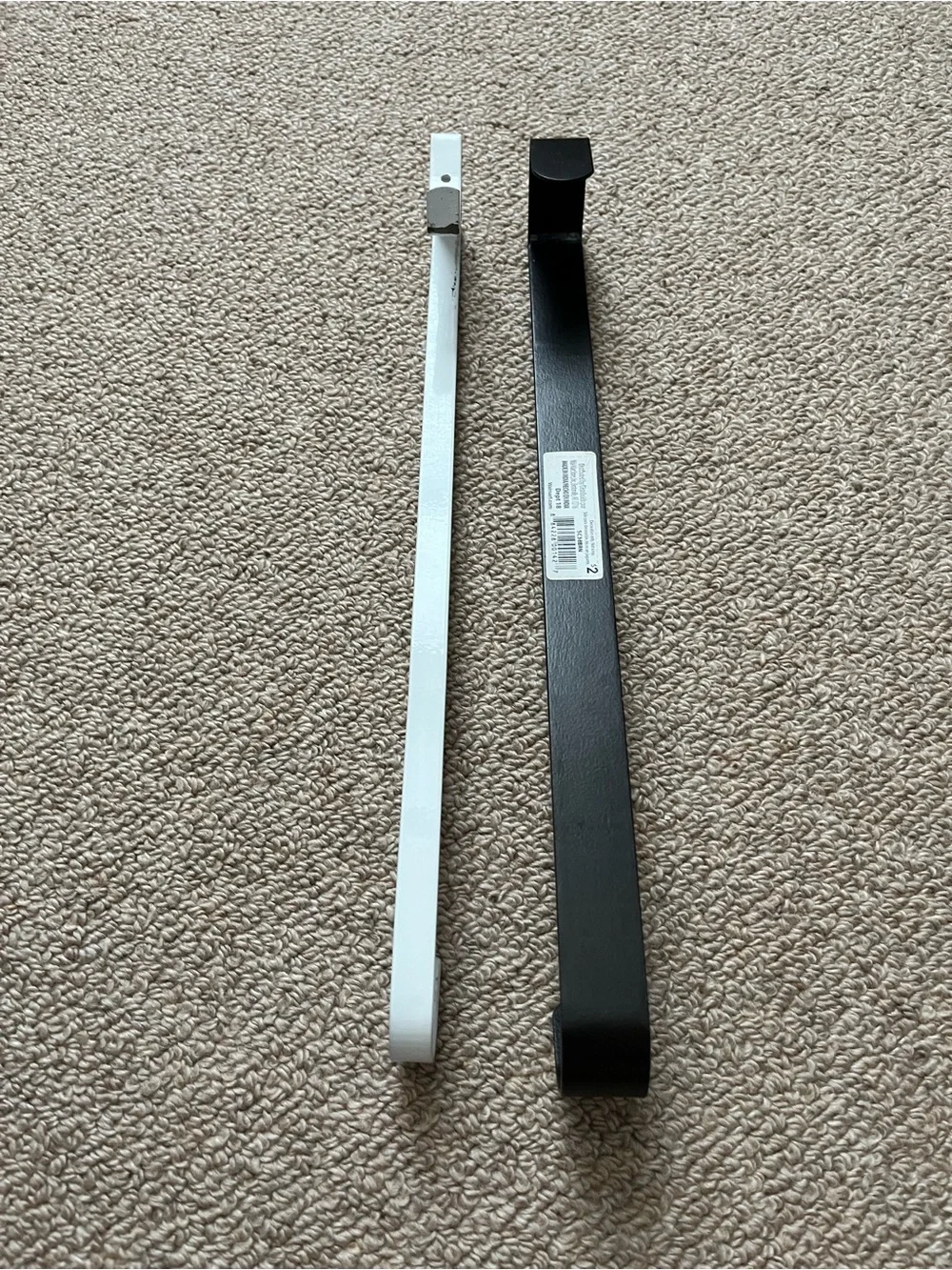 Set of Door Wreath Hanger Hooks Black and White - Set of 2